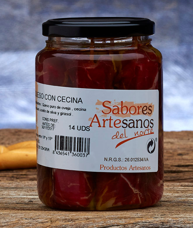 Cecina con Queso en Aceite