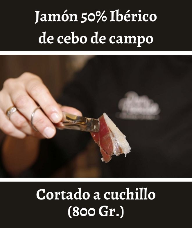 8 x (100gr) Jamón Ibérico de Cebo de Campo