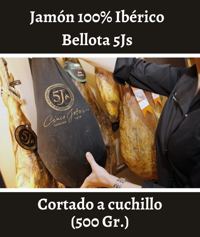 5 x (100gr) Jamón Ibérico de Bellota 5Js