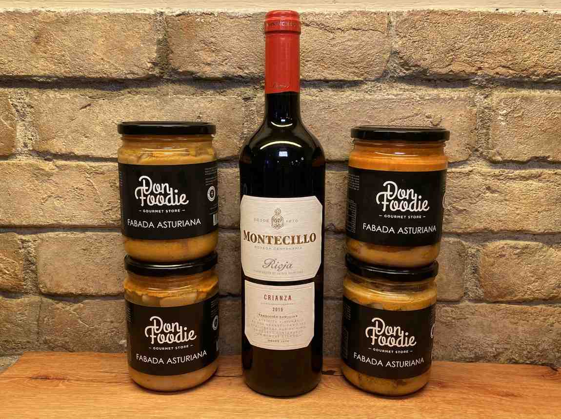 LOTE 13 - Fabada Asturiana (4uds) y Rioja Montecillo Crianza